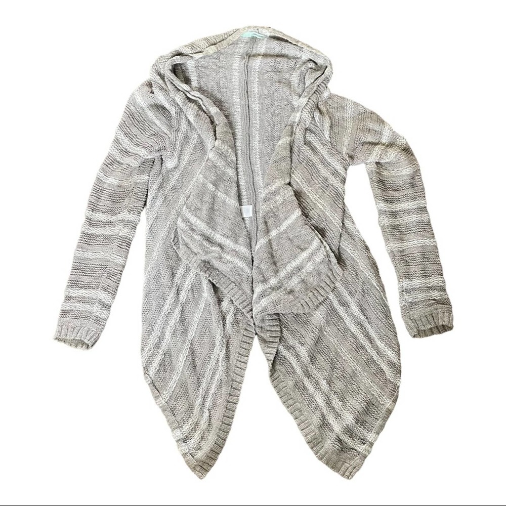 Maurices Gray Hooded Cardigan Blazer